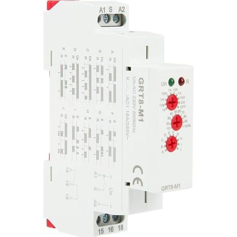 Relais Temporisé AC220V Relais Temporisé AC Multifonctionnel GRT8-M1 Horloge Modulaire Monté sur Rail Din 35mm (1/5)