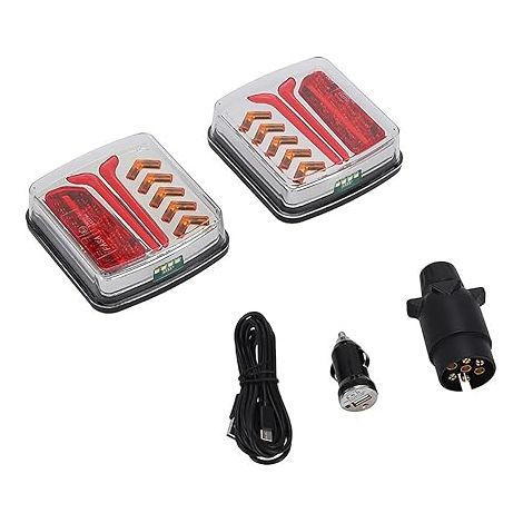 Wireless Trailer Light, Led Rear Lights, Magnetic Fixings, Truck, Caravan (1/4)