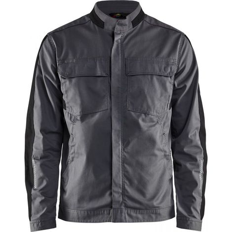 Veste de travail industrie stretch 2D 4444 - Gris/Noir M (1/5)