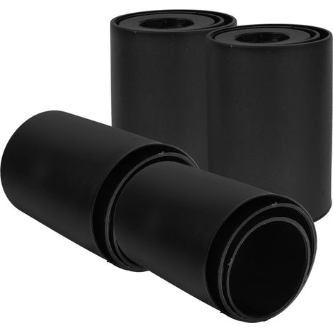 Entretien Rapide et Facile en Plastique Lot de 4 Housses Noires Protection Antidérapante et Anti-poussière pour Cylindre Télescopique de Chaise de Bureau (1/5)