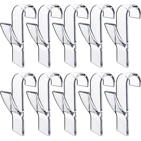 10 Pièces Crochet Seche Serviette,Crochet Radiateur Seche Serviette,Peignoirs,Plastique,Pour Tous Les Radiateurs Standards,Salle De Bain Et Cuisine,Flexibles,Amovibles(Transparent) (1/4)