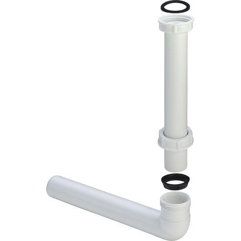 Ablaufbogen 90 Grad 5632.2 in G1 1/4 x 32mm Kunststoff weiss (1/4)