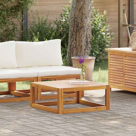 Salon de jardin 2 pcs Contemporain, Ensemble repas de jardin, avec coussin Bois d'acacia solide OIB7784E (1/4)