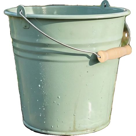 Eimer, 7L Fassungsvermögen, ergonomischer Metallgriff, grün (1/5)