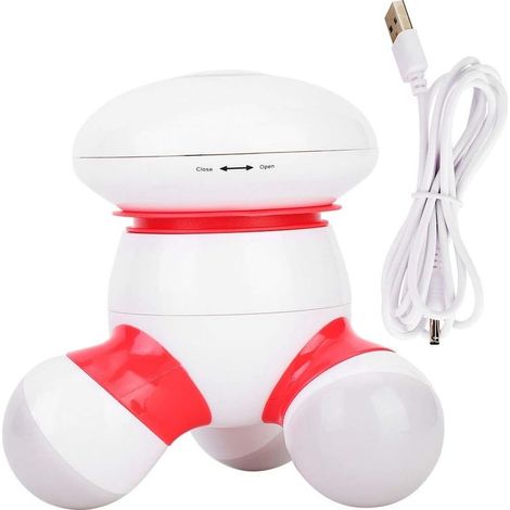 Mini masseur électrique vibrant à percussion sans fil portable pour le dos, le cou, les mains, les épaules et tout le corps, alimenté par USB (1/4)