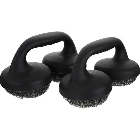 Filiyano-Lot de 2 brosses métalliques pour barbecue, brosses à main en acier inoxydable pour gril et four (1/5)