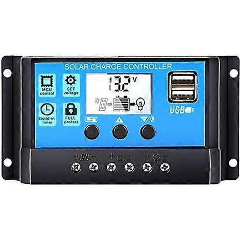 10A 12V PWM-Solarladeregler mit Batterieüberladeschutz für Wohnmobile und Solaranlagen (1/3)