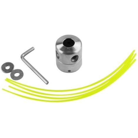 Aluminum Cylindrical Grass Trimmer Head Shiny Lawn Mower Accessories Garden Hardware Tools (1/4)