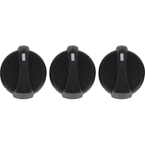 Manopola di controllo della ventola del riscaldatore AC, 3 pezzi, 121-0001-000, ricambio per Peterbilt 330 335 357 367 375 378 379 384 386 387, nera (1/5)