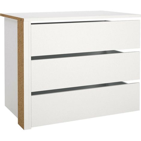 Dmora - Cassettiera Boulogne, Settimino multiuso, Comò camera da letto, Mobile con cassetti, 87x55 h70 cm, Bianco