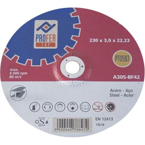 DISCO C ACERO BOMBEADO - 115X3 MM (1/2)