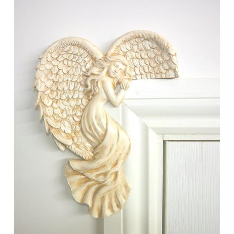 Vintage Shabby Chic Guardian Angel Door/Window Frame Decoration - LEFT SIDE (1/5)