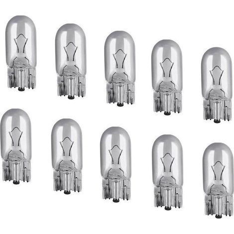 Lot de 10 ampoules W5W de feu de position - 12v24v - Culot de  Douille en verre - Avec certificat E