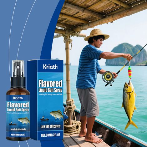 Spray attractif liquide pour attirer les poissons, convient à diverses espèces d'eau douce - 60 ml (1/5)