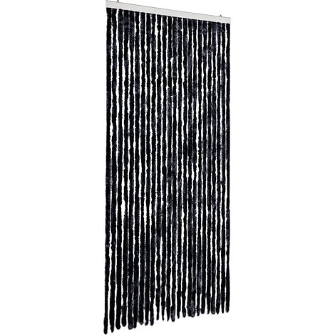 Fly Curtain Anthracite 100x230 cm Chenille vidaXL