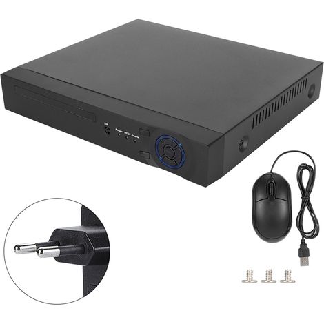 Enregistreur réseau vidéo NVR coaxial 6‑en‑1 AHD/TVI/CVI/CVBS/IP, disque dur intégré, 110‑240V (1/5)