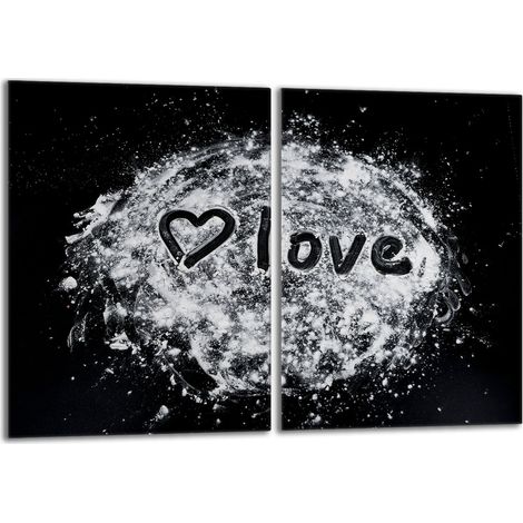 Placa protectora de vidrio para la estufa 2x40x52 Corazón (1/5)
