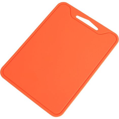 Tapis de découpe en silicone pour la cuisine - Planche à découper - Tapis de découpe en silicone orange - Planche à découper portable - 30 x 22 x 0,44 cm (1/5)