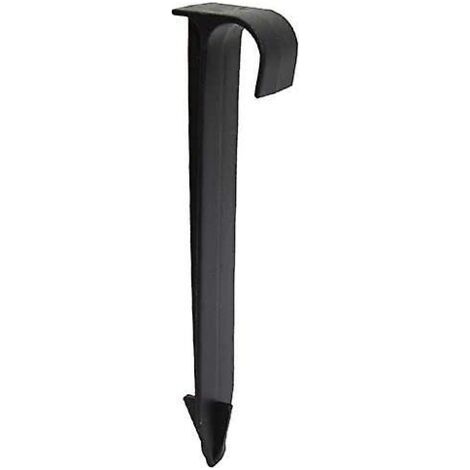 100Pcs Supports De Tuyau De Tube Dn16 Type C Enjeux Au Sol Pour Tuyauterie De Tuyau Pe Raccords D'Irrigation Par Gouttières Connecteurs D'Eau De Jardin (1/5)