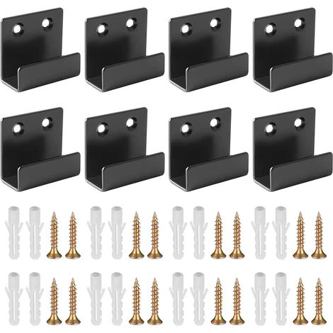Fixation Miroir,8 Pièces attache miroir fixation murale avec tube dexpansion à vis pour fixations robustes présentoir de carrelage affichage peinture lhuile(25 mm, L) - 25mm (1/5)