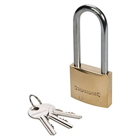 Silverline MSS03L Lucchetto in ottone a gambo lungo (1/4)