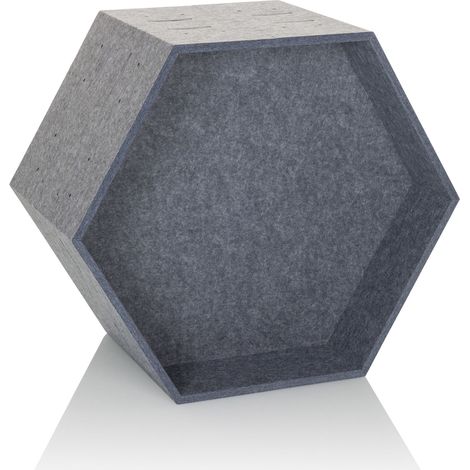 Séparateur acoustique / absorbeur de son FLEXMIUT STORE B 36x54,5x25 modulaire PET plastique gris hjh OFFICE