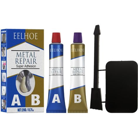 Mastic AB pour moulage 20g – Résistant haute température et abrasion – Séchage rapide – Pour réparation défauts de métal et moules (1/5)
