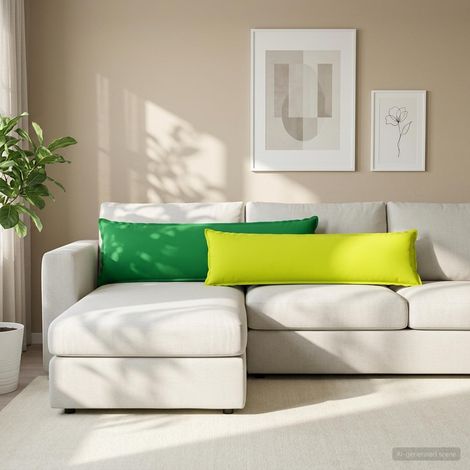 Housse de coussin HOUTEN Vert vif. 40 x 145 cm Polyester (1/5)