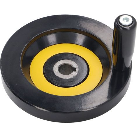 Volant de scie à Table, trou central de 14mm, diamètre extérieur de 125mm avec poignée rotative pour tour, fraiseuse, meuleuse (1/5)
