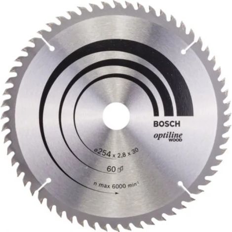Bosch Optiline Wood Lama per seghe da banco 254x30 mm per legno