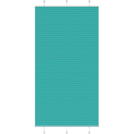 Plissee Petrolgrün 110x200 cm Stoffbreite 109,4 cm Polyester