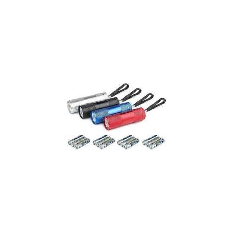 Juego de 4 linternas LED (pilas no incluidas) - Crezuo