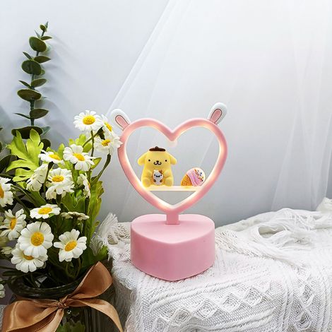 Lampe de chevet lapin yeux protecteurs, veilleuse décorative oreilles mignonnes pour chambre enfant, dortoir, type 6 (1/5)