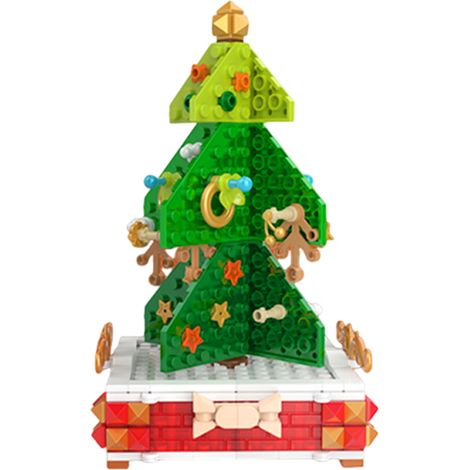 Vier weihnachtliche Bausteine: Bilderrahmen, Stiftehalter, Schmuckständer, kleiner Spiegel, praktisches Puzzleteil, Puzzlespielzeug (1/5)