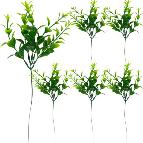 CV14404 Buchsbaum-Heidelbeer-Eukalyptus-Bouquet, dicke Zweige, 6 Stück für Osterkränze (1/5)