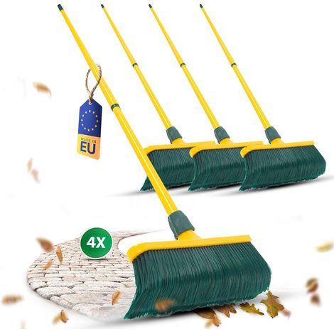 Ensemble 4 balais à griffes 30 cm plastique manche télescopique