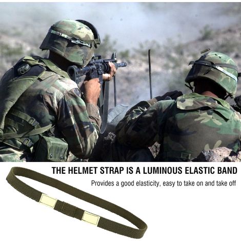 Bandeau réfléchissant camouflage pour casque militaire M1 M88 MICH (Vert armée) (1/5)