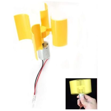 Générateur de Vent Vertical, Générateur d'Énergie Éolienne Kit de Générateur de Vitesse DIY pour Générateur d'Éoliennes (1/4)