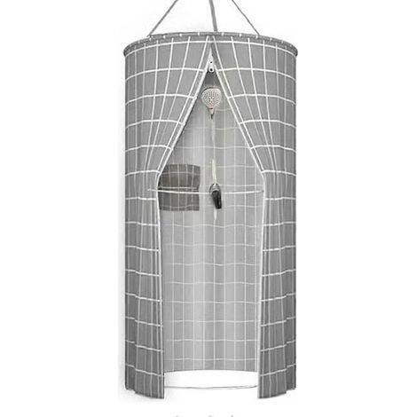 Épaisse isolation Rideau de douche d'hiver chaud Tente étanche affichée (BT)(bt) (1/4)