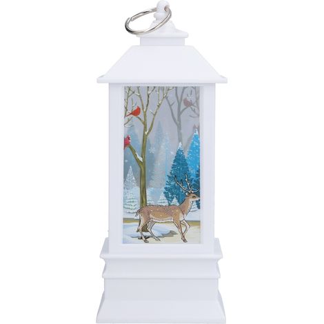 Lanterne LED en forme de cerf, lumière chaude, personnalisée pour Noël, pour la maison, la chambre ou le salon. (1/5)