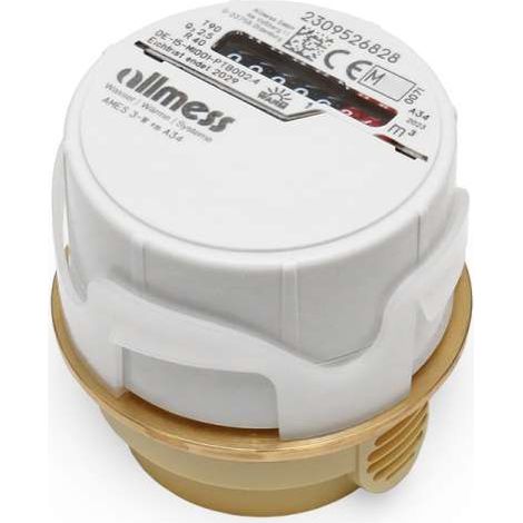 Allmess Wasserzähler Messkapsel AMES 3+m A34 Qn 1,5 (Q3 2,5) warm/kalt 0203932206 EJ 2025