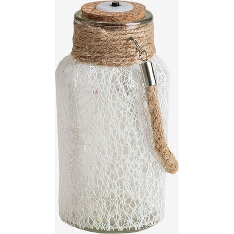 Bocal en verre avec lumières LED Gada SKLUM Blanc