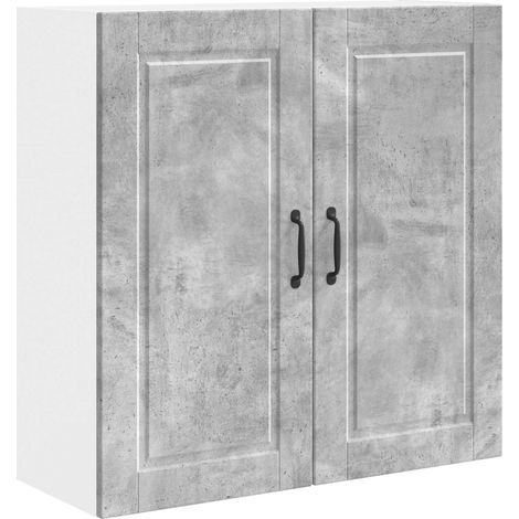 Maison Exclusive - Armadietto a muro PORTO Grigio cemento 80 x 31 x 80 cm