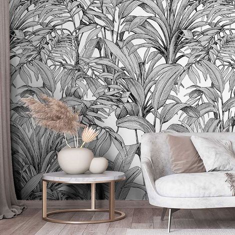 Papier peint jungle bananier 53x1000cm (1/4)