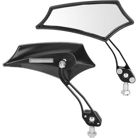 Paire de rétroviseurs universels pour moto (noirs)