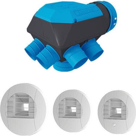 SAUTER Kit VMC simple flux hygroréglable - Gauli - Grand logement - Basse consommation - Jusqu’à T7 - 292 m³/h - 17 dB - RT 2012
