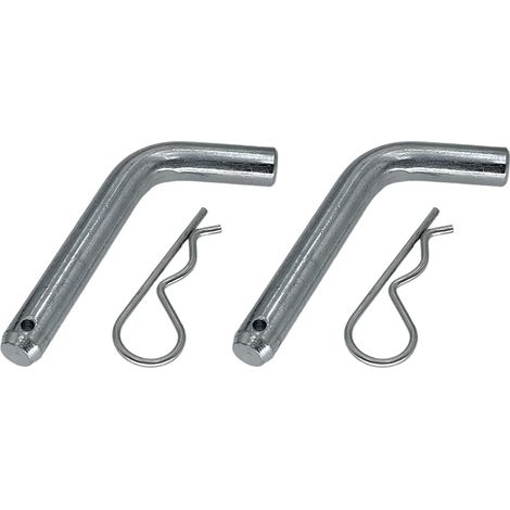Lot de 2 Goupilles d'Attelage 5/8" avec Clip, pour Récepteur de Boule d'Attelage 2 Pouces, Remorque et Voiture (1/5)