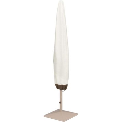 Housse de parasol, beige et marron clair, dimensions 200 x 55/60 cm, résistante à l'eau et au vent (1/5)