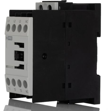 Contacteur RS PRO, 3 pôles , 1 NF, 9 A, 24 V c.c., 4 kW ( Prix pour 1 )