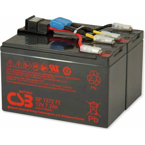 CSB Blei-Akkumulator, 24 V-, 7,2 Ah, geeignet für APC RBC48